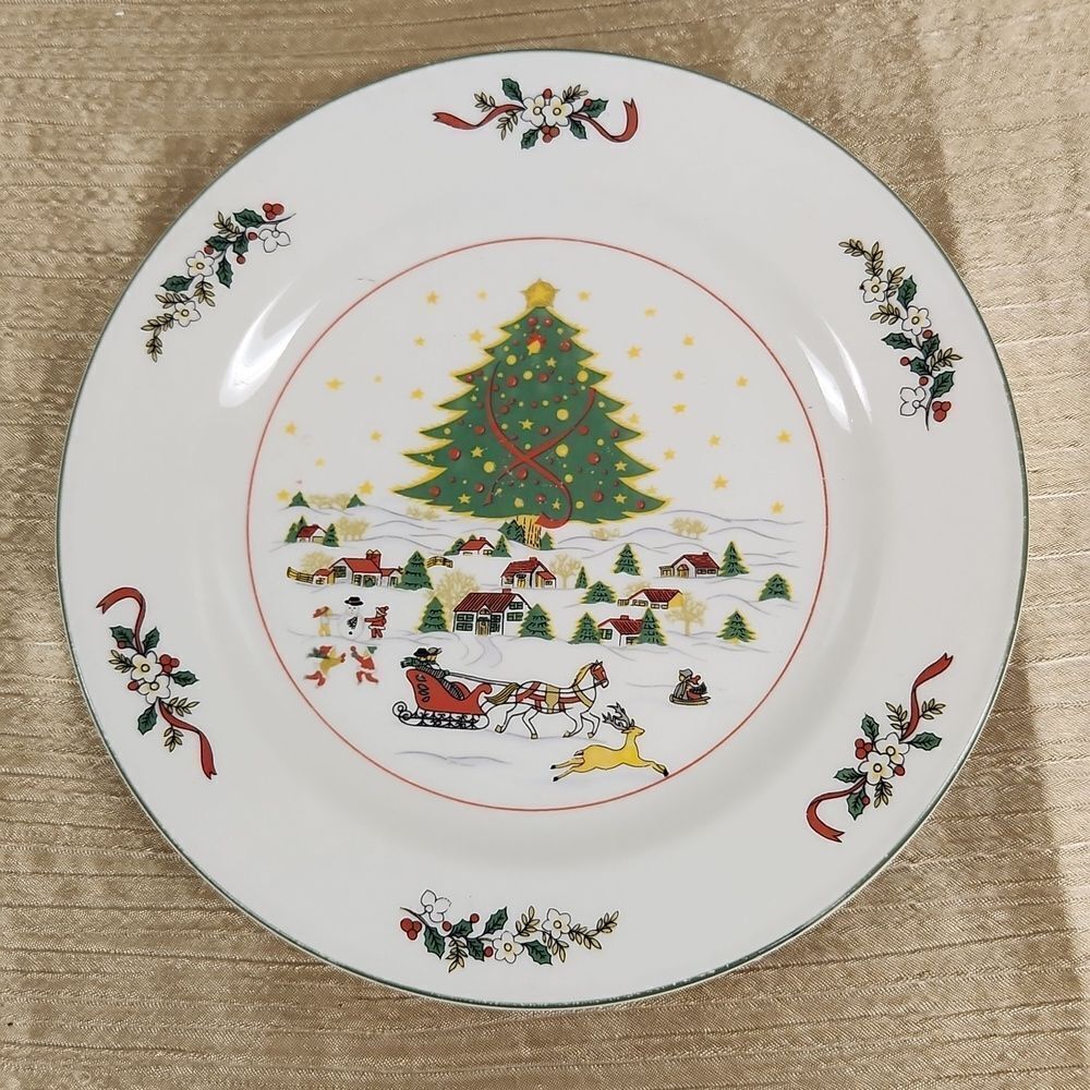 Panstone Christmas Salad Plate 7.5"
